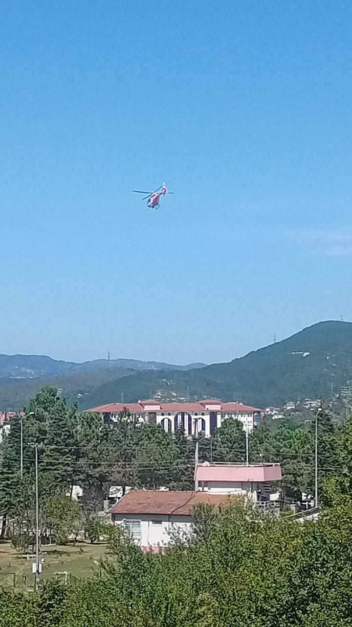 Helikopter ile Ankaraya Sevk edildi