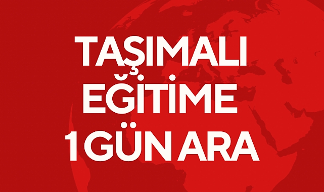Taşımalı eğitime 1 gün ara