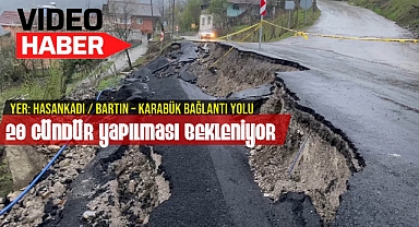 20 GÜN ÖNCE ÇÖKEN YOL, HALA YAPILMADI!