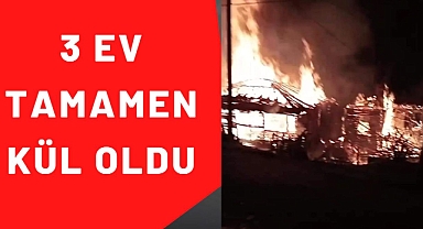 3 ev tamamen küle döndü