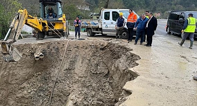 5 ayrı noktada su borusu patladı