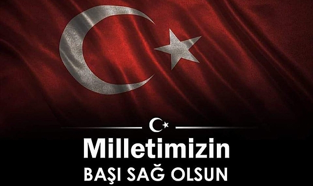 Bartın Valiliği: "Milletimizin başı sağ olsun"