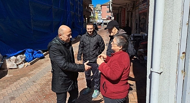 Bayram öncesi esnaf ziyareti