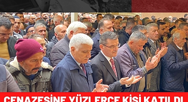 Cenazesine yüzlerce kişi katıldı