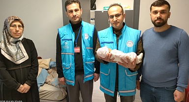 Depremzede bebek Bartın’da dünyaya gözünü açtı