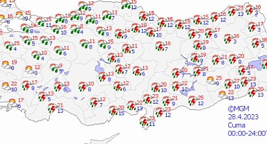 Kuvvetli yağış uyarısı yapıldı