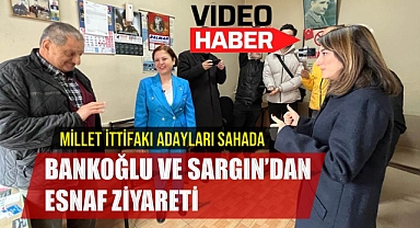 Millet İttifakı Adayları esnaf ziyaretinde.