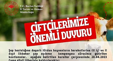 Şap hastalığı dolayısıyla yeni kararlar alındı