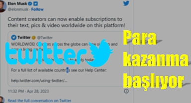 Twitter'da içerikten para kazanma dönemi başlıyor