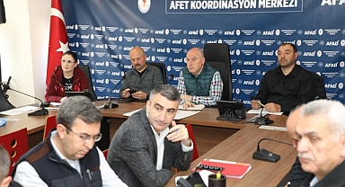 Vali Arslan Afet, Koordinasyon ve Değerlendirme Toplantısına katıldı
