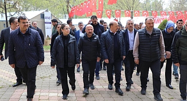 Vali Arslan, Bakan Bilgin’le incelemelerde bulundu