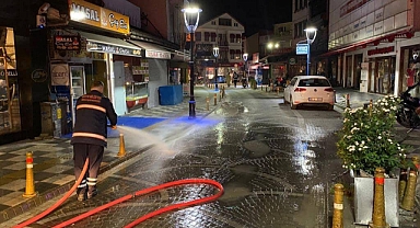 Yol yıkama çalışmalarımıza devam ediyoruz