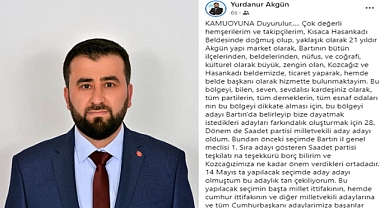 YURDANUR AKGÜN ADAY ADAYLIĞINDAN ÇEKİLDİ