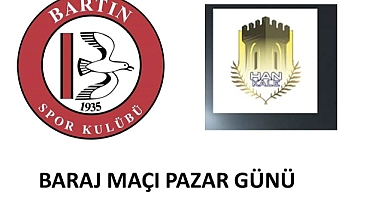 Baraj maçı Pazar günü