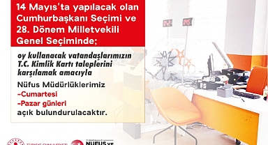 Bartın’da Nüfus müdürlükleri hafta sonu da açık olacak