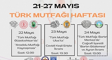 Bartın'da Türk Mutfağı Haftası Etkinlikleri Başladı