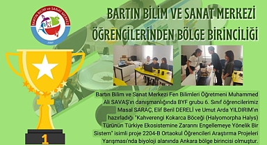 Bartınlı Öğrencilerden Ankara Bölge Birinciliği