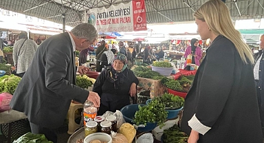 Memleket Partili adaylar pazara inip halkın nabzını tuttu!