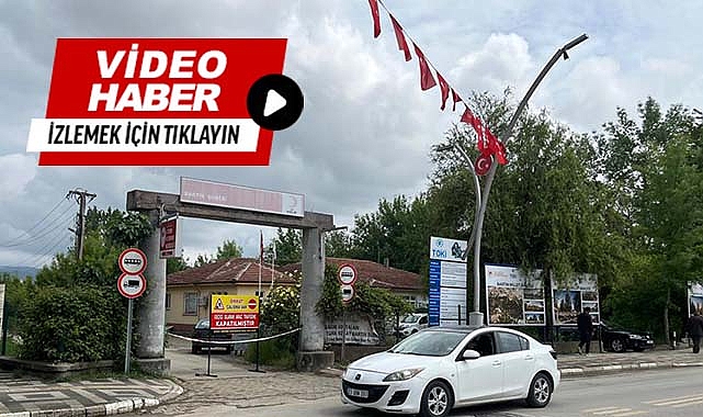 O yol geçici olarak trafiğe kapatıldı