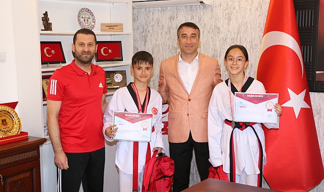 Taekwondo Sporcularından Akkaş’a ziyaret