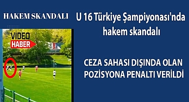 U 16 Türkiye Şampiyonası'nda hakem skandalı