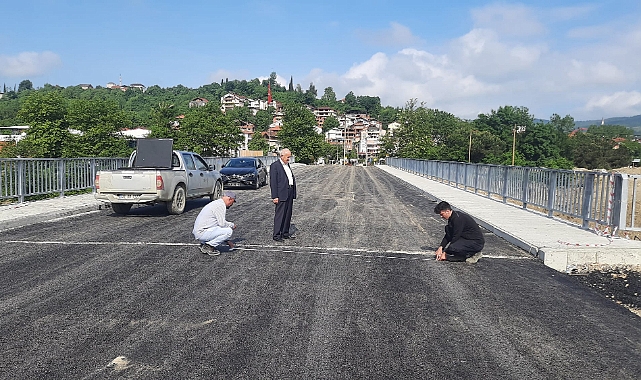Yeni köprüde çalışmalar sona geldi!