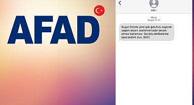 AFAD’tan Yağış Uyarısı!