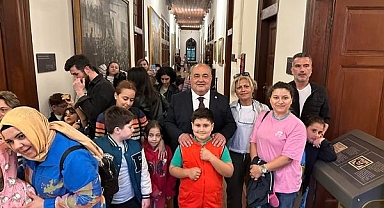 Aldatmaz, öğrenciler ile birlikte Meclisi gezdi