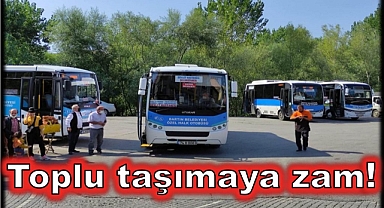 Bartın’da toplu taşımaya zam!