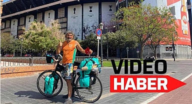 Bartınlı Yüksel Sarıçiçek bisikletiyle İspanya'ya ulaştı