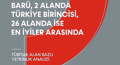 BARÜ, 2 alanda Türkiye birincisi, 26 alanda ise en iyiler arasında