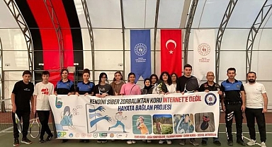 ÇOGEP Kort Tenisi kursu sona erdi