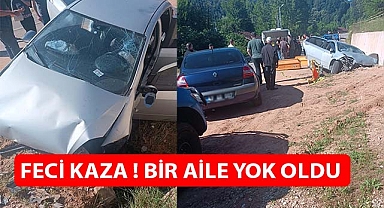 Feci kaza ! Bir aile yok oldu