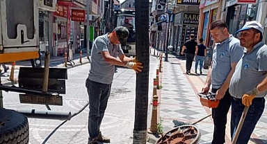 Izgara ve kanalizasyon hattı temizlendi