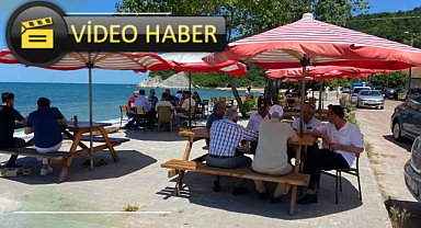 Kapısuyu plajı misafirlerini ağırlıyor