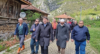 Köyünde de gururla karşılandı