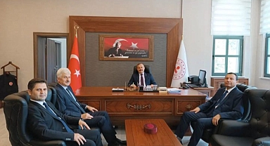 MEB Müfettişlerinden Kaymakam Perçi’ye ziyaret