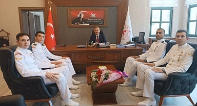 Sahil Güvenlik Komutanlığından Kaymakam Perçi’ye ziyaret