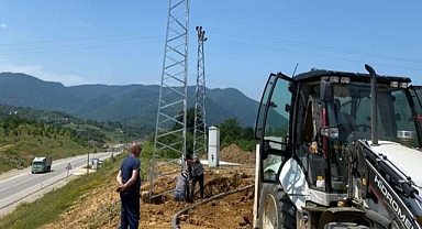 TOKİ konutları için enerji nakil hattı çekiliyor