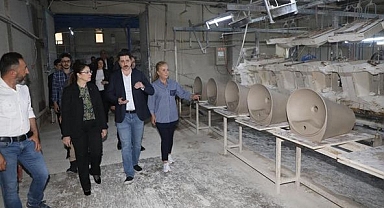 Vali Arslan’dan, Seramik Fabrikasına ziyaret