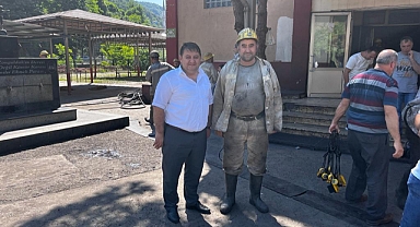 Yeşil, Gelik’te Madenciyle bayramlaştı
