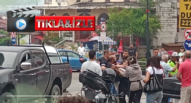Yol vermeyen sürücüye sert tepki