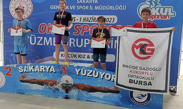 Yüzmede 2 sporcumuz 3.oldu