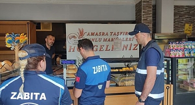 Zabıta ekiplerinden Gramaj ve Hijyen denetimi