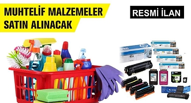 MUHTELİF TEMİZLİK VE KIRTASİYE MALZEMELERİ ALIMI