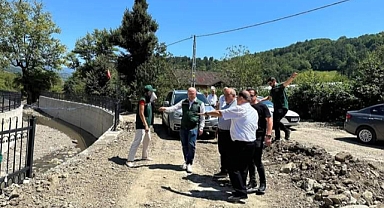 Aldatmaz, selden zarar gören alanlarda incelemelerde bulundu