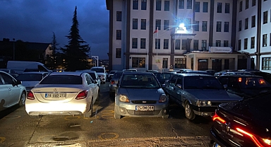 Araçlar okul bahçesine yönlendirildi