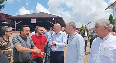 Bartın TSO Yönetimi, Selden zarar gören işyerlerini ziyaret etti