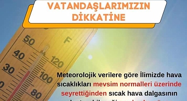 Bartın Valiliği sıcak hava dalgasına karşı uyardı