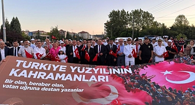 Bartınlılar 15 Temmuz Demokrasi ve Milli Birlik Yürüyüşü'nde